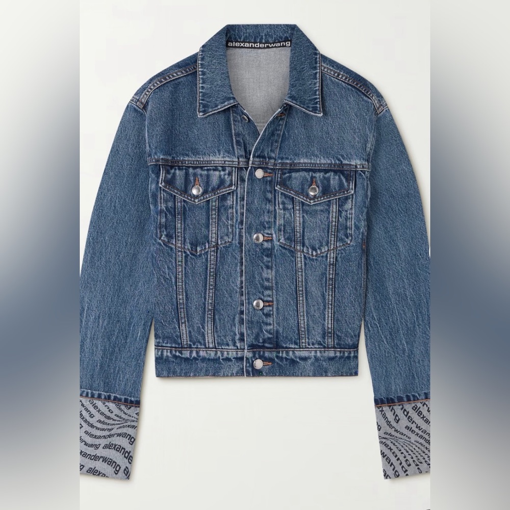 ALEXANDER WANG
Wave logo-print denim jacket - Picture 1 of 1